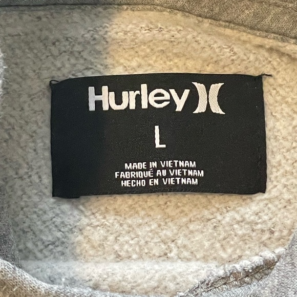 Hurley Hoodie- Gray Size Large - Picture 6 of 13